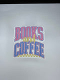 Books And Coffee Waterproof Sticker