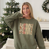Merry Vintage Print Crewneck