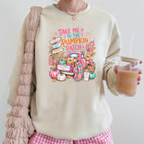 Pumpkin Patch Pink Truck Crewneck