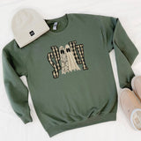 Spooky Ghost Lace Checker Crewneck