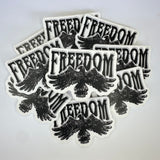 Freedom Waterproof Sticker