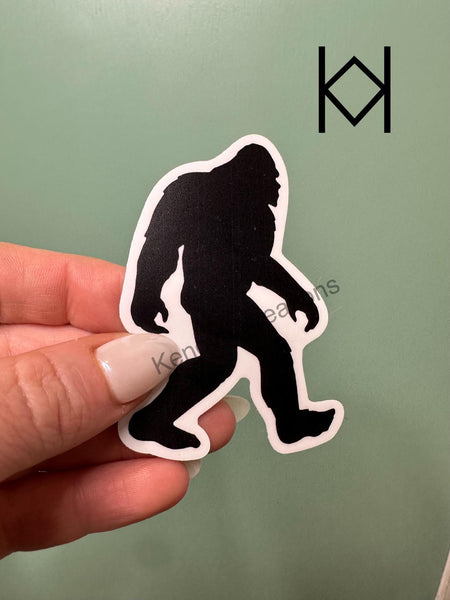 Sasquatch Big Foot Waterproof Sticker