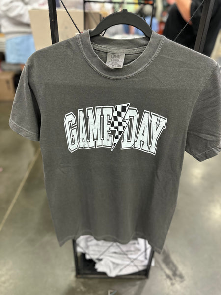 Gameday Lightning Bolt Checker Tshirt