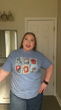 Baseball Stamps Comfort Colors Tee
