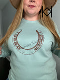 Horseshoe Bella Canvas Fleece Crewneck