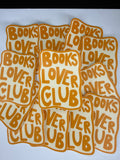 Books Lover Club Waterproof Sticker