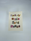Pretty Girls Read Books Waterproof Sticker