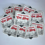 Support Ranchers Eat Beef Waterproof Sticker