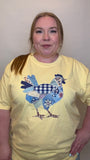 Faux Patchwork Chicken Tshirt