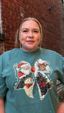 Christmas Bow Tshirt