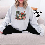 Cute Cats Reading Crewneck