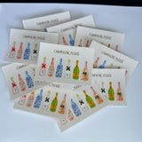 Champagne Please Waterproof Sticker