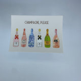 Champagne Please Waterproof Sticker