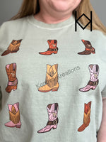 Brown Boots Stack Tshirt