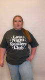 Late Night Readers Club Tshirt
