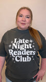 Late Night Readers Club Tshirt