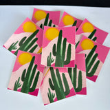 Cactus and Sun Waterproof Sticker