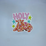 Holy Cow Waterproof Sticker