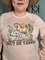 Can't Be Tamed Bella Canvas Fleece Crewneck