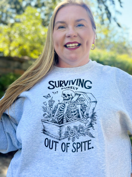 Surviving Out of Spite Crewneck