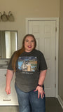 I Live Here Now Ballfield Racoon Comfort Colors Tee