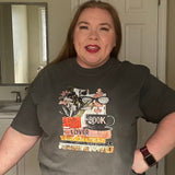 Book Lover Text Comfort Colors Tee