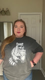 Racoon with Iced Coffee Comfort Colors Tee