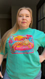 Preppy Summer Retro Leopard Comfort Colors Tee