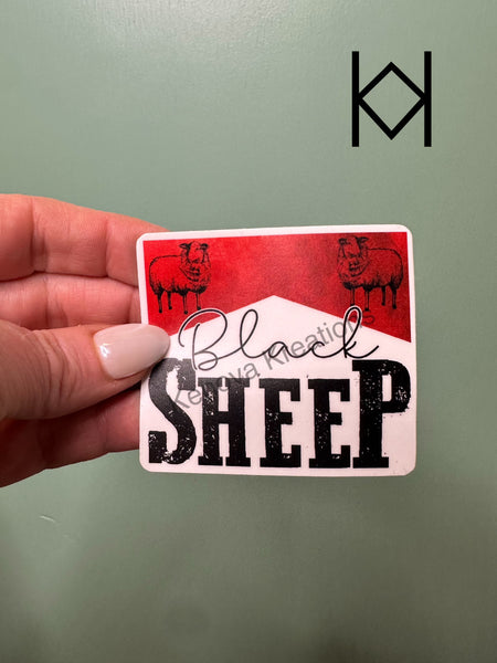 Black Sheep Waterproof Sticker