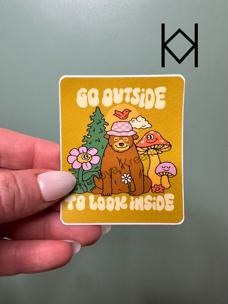 Go Outside Waterproof Sticker