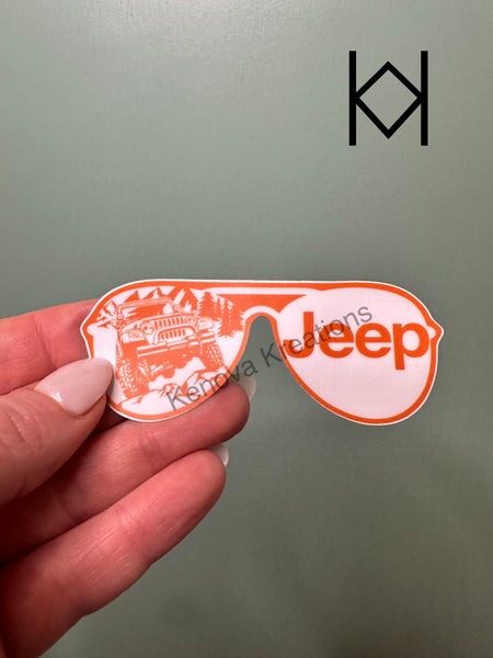 Jeep Aviators Waterproof Sticker