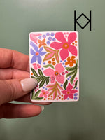 Bright Florals Waterproof Sticker