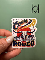 Coors Rodeo Waterproof Sticker