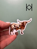 Longhorn Waterproof Sticker