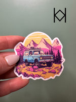 Blue Bronco Waterproof Sticker